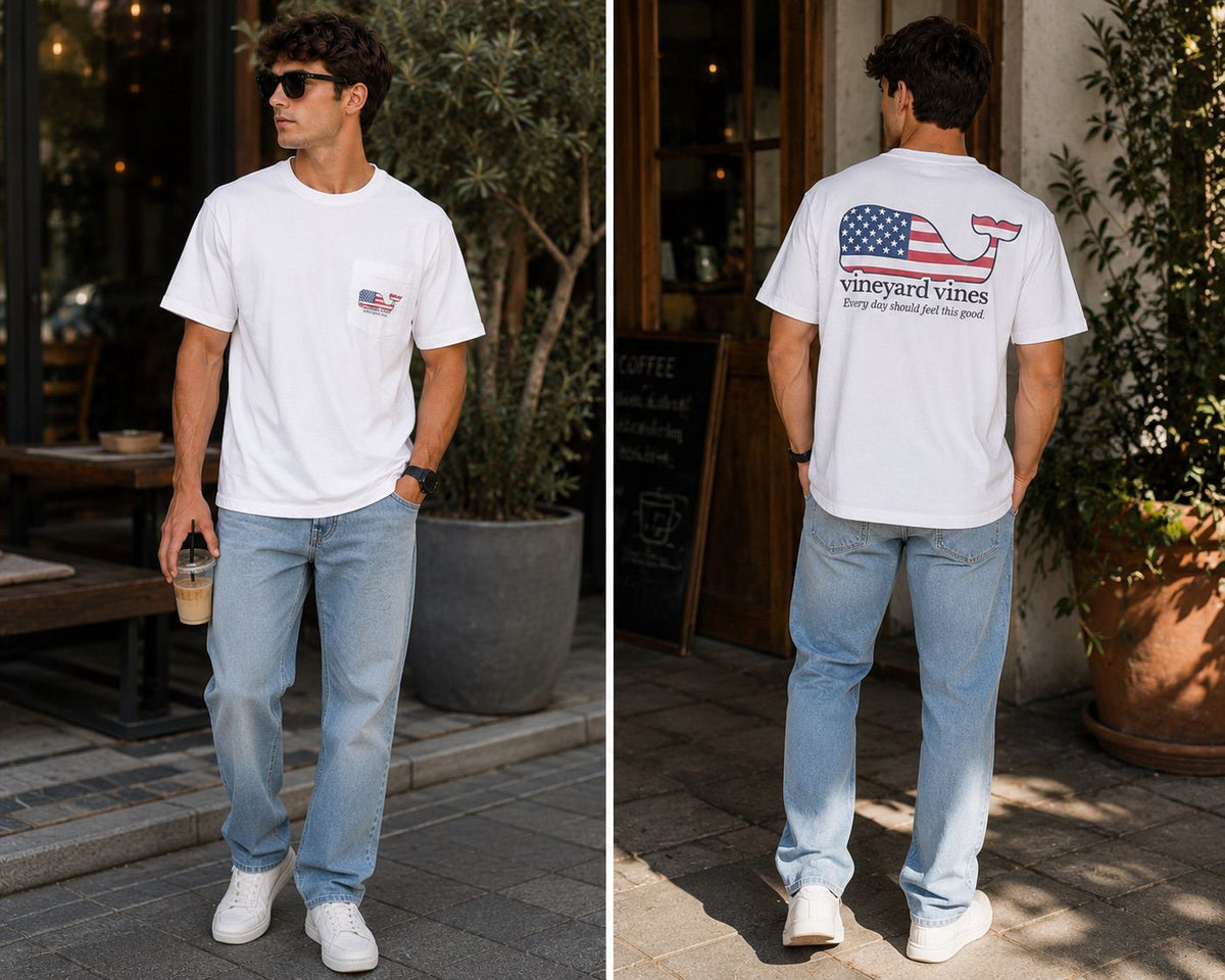 VINEYARD VINES SUETER BLANCO